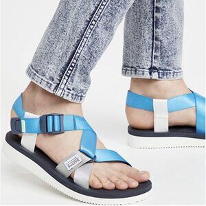 Suicoke Chin2 Cab Women’s Sandals Comfort Shoes Blue Navy US 9